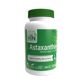 Astaxanthin 12mg as AstaZine Organic Algae (NON-GMO) 120 Softgels