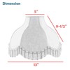 Aspen Creative 30331A Transitional Scallop Bell Shape Spider Construction Lamp