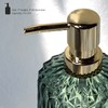 EMPO Clear Glass Soap Dispenser with ABS Plastic Pump, Crystal