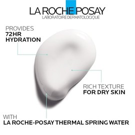 La Roche-Posay HydraphaseHA Rich Face Moisturizer, Hyaluronic Acid Face Moisturizer for Dry Skin with 72HR Hydration, Oil Free  Non-Comedogenic, 50...