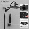 All Metal 10" Rain Showerhead with Handheld Spray Combo, Rainfall