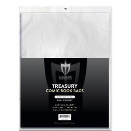 Pack of 100 Max Pro Premium Treasury Size Comic Book Poly Bags