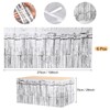 sourcing map 6 Pcs 29x108 Inch Silver Metallic Foil Fringe