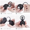 Nereides Compatible AirTag Case Keychain, PU Leather AirTag Case, Key