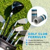 YELARXI Golf Iron Ferrules 4Pack Blue/Black/White/Gray for Golf Club
