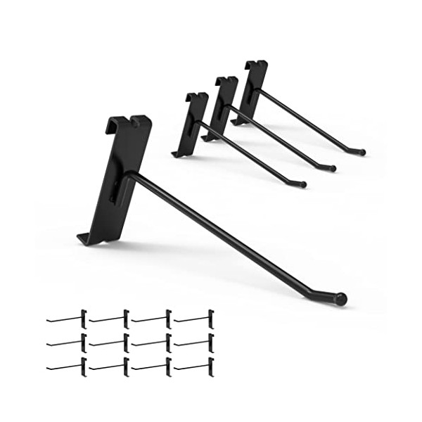 HUHOLE Gridwall Hooks 6 Inch, 32PC Display Hooks for Grid