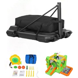 Heavy Duty Weighted Basketball Base Replacement,Durable Design Base Anchor for Portable Basketball Hoop, Weather Resistant, Waterproof Dustproof, Black