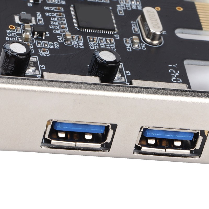 PCIE Expansion Card USB3.0 5Gbps HighDpeed Transmission TwoPort Desktop Computer