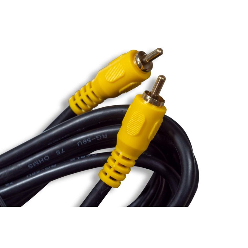 Cablelera ZCAAF7MM-25 Premium RCA Composite Video Cable, M/RG59U, 25', 75ohm