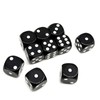 Dice, 0.6 inch (16 mm), Set of 10, Acrylic, Round