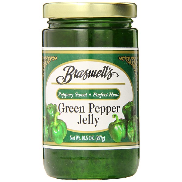 Braswell Pepper Jelly, Green, 10.5 Ounce (Pack of 6)