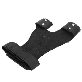 Archery Finger Glove, Leather Hand Guard Bow Shooting Glove Traditional Type for Left Hand Outdoor