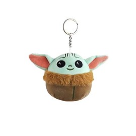 Leong Products Baby Yoda Squishy Plush Toy, Stuffed Animal Kids Plushie, Soft Throw Pillow Doll Gift Light Green (Keychain)