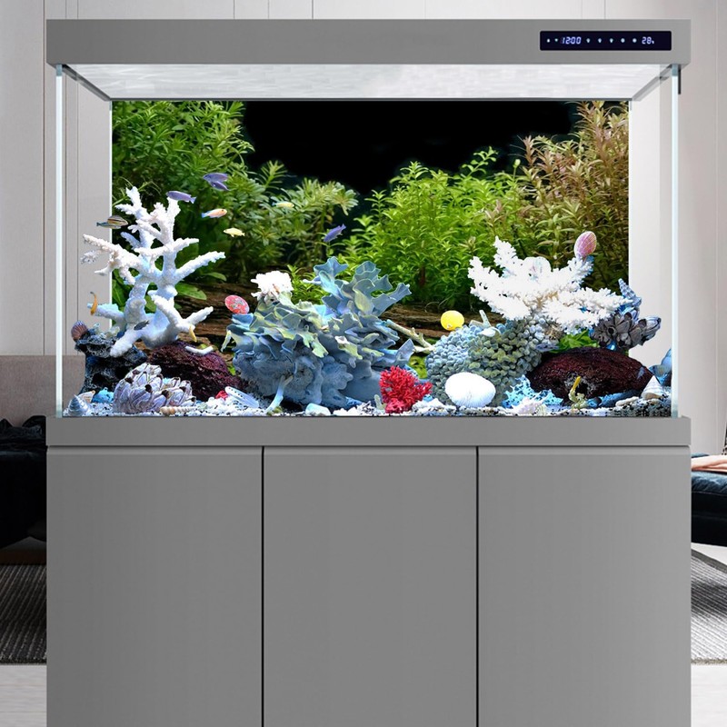 AWERT Aquarium Background River Bed & Lake Aquatic Plant Fish