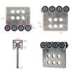 Fuperoo 8 Wheel Trolley Assembly Rollers.Eight Bearing Trolley Assembly.The top
