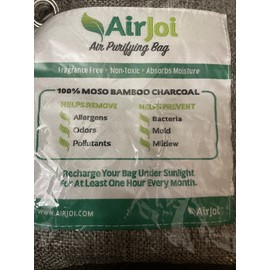 Air Joi MI12     AirJoi Air Purifying Gray Bag Bamboo Charcoal New Sealed