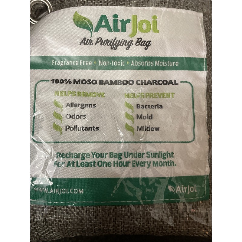 Air Joi MI12 AirJoi Air Purifying Gray Bag Bamboo Charcoal