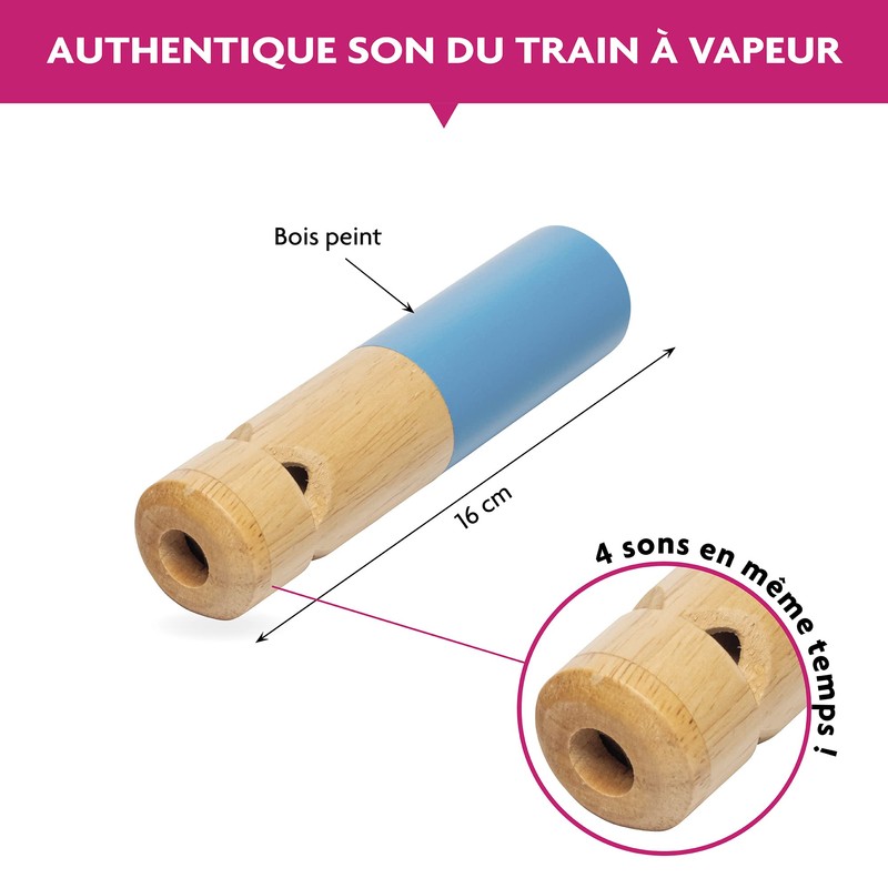 FUZEAU 70776 Wooden Railway Whistle
