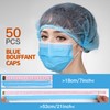 LEOBRO Hair Nets for Food Service Workers, 50PCS Hair Net,