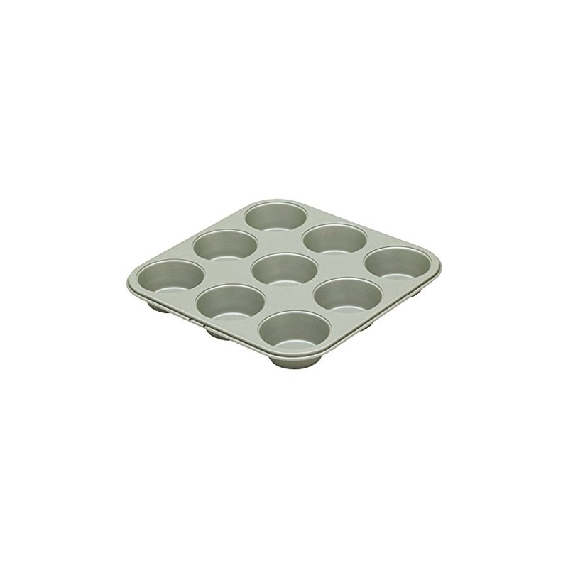 Fuji Enamel 57288 Muffin Pancake Pan, Bakeware 6P, Gray