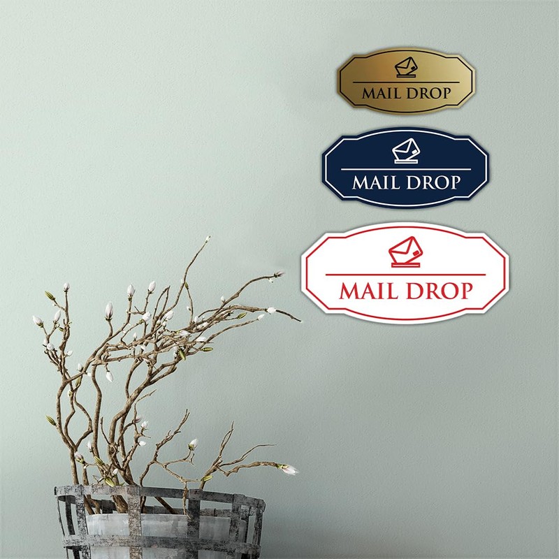 Signs ByLITA Victorian Mail Drop Durable Plastic | Easy Installation