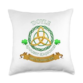 Doyle Irish Roguery and Mayhem Since the Middle Ages Throw Pillow