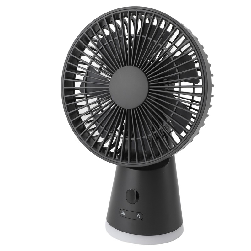 Desktop Fan Portable 5 Speed Power Display Quiet USB Rechargeable