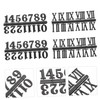 Tofficu 6pcs Clock Numeral Kit Arabic Roman Replacement Parts for