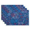4th of July Placemats Set of 4 Patriotic Red and