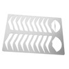 minkissy Stainless Steel Eyebrow Stencil for Microblading Easy Shaping Drawing