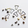 Peachcor 12mm/0.47'' (Inner Diameter) Mini Overall Buckles and Studs, Doll