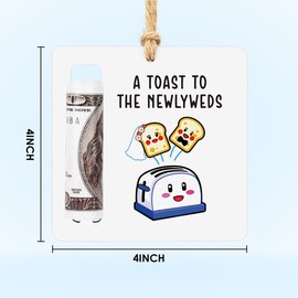 Wedding Money Holder Wedding Gifts for Couples Newlyweds Funny Newly Wed Gifts for Newlyweds Engagement Party Money Holder Decoration