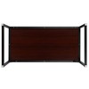 Flash Furniture Tiverton Industrial Modern Desk-Mahogany/Black Commercial Grade Computer Desk-47"