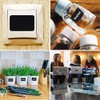 FSSTUD 240 Pcs Reusable Black Chalkboard Labels Rectangle Spice Jar