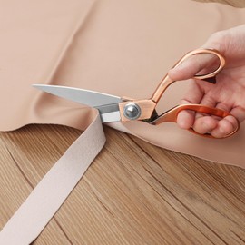 KUONIIY Heavy Duty Sewing Scissors 8 inch - Professional Stainless Steel Copper Tailor Scissor Shears for Fabric Leather Dressmaking Tailoring Artists Students Dressmakers