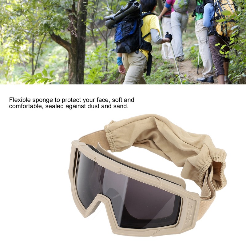 Protective Goggles Impact Resistance 3.8mm Thick Lens Comfortable Fit UV