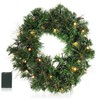 COM-FOUR® LED Door Wreath Christmas Advent Wreath with LED Lighting