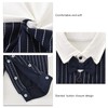 Keenso Body de Mono para bebé, Camisa Blanca de Caballero