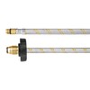 Foset FPIG-55X, Manguera flexible Pigtail, trenzado de acero inoxidable