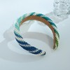 Glorig Straw Blue Headbands For Women Chic Wide Hair Bands