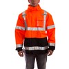 Tingley Standard Icon High Visibility Jacket with Attached Hood, Fluorescent