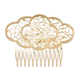 Ole Ole Flamenco comb metal Solea (Gold) Flamenco Dancer Hair Comb Spanish Peinetas Ornamental hair combs