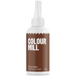 Colour Mill Chocolate Drip Easy-Melt Drizzle for Desserts, 125 Grams Chocolate