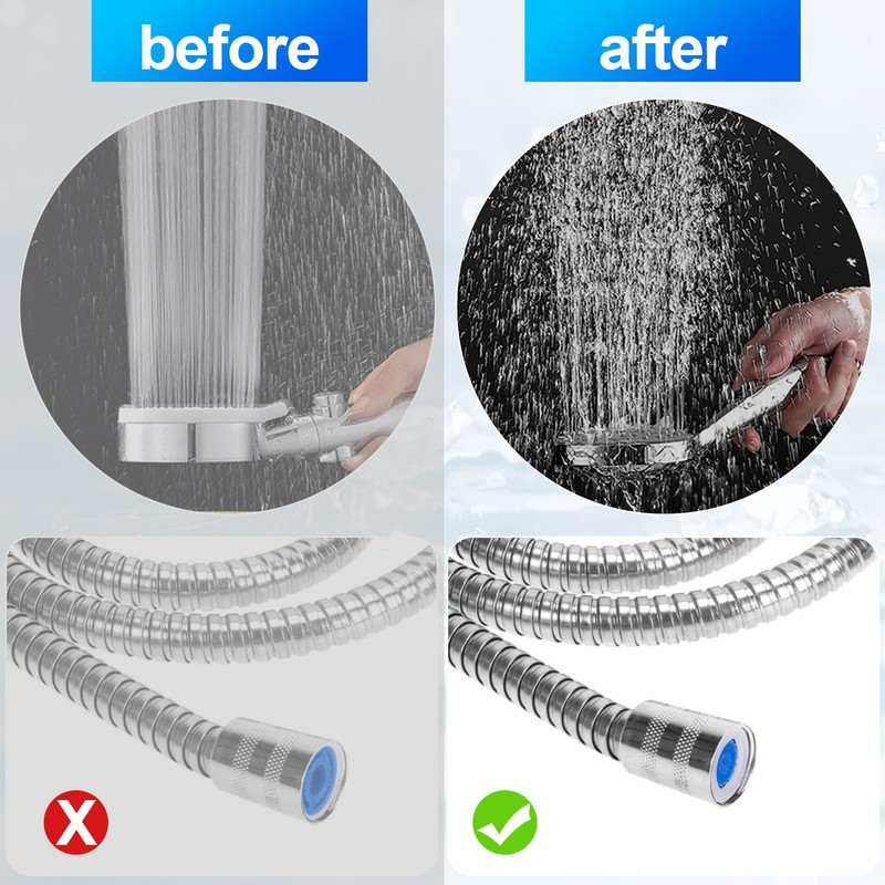 PAGOW 10 Pcs Shower Flow Restrictor, gpm 1.5/1.8/2.0/2.5/3.0 Shower Flow