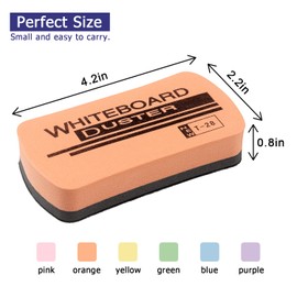 Tamaki 6 Pack Dry Erasers for White Board Magnetic Whiteboard Eraser, Whiteboard Erasers for Kids Classroom, Pastel Color