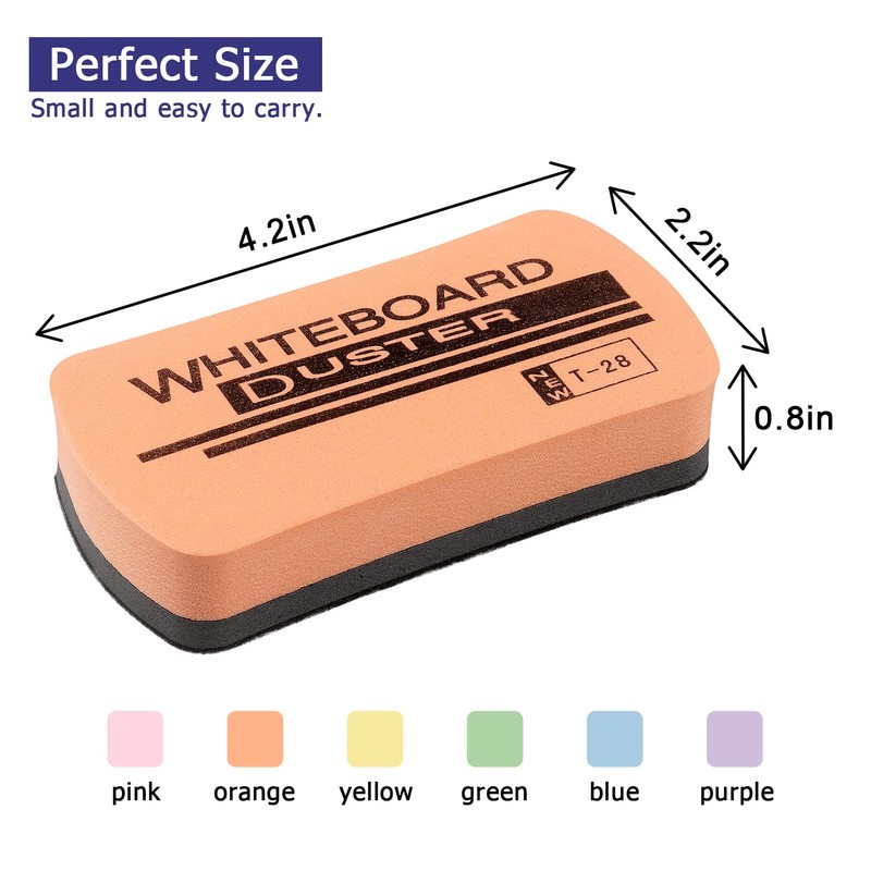 Tamaki 6 Pack Dry Erasers for White Board Magnetic Whiteboard
