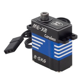 MEUS Racing Coreless RC Micro Servo 8.5KG with High Torque for SCX24 TRX4M SCX10 TRX4 1/24 1/18 1/10 1/8 RC Crawler Car (MEX-8)