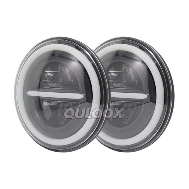 QULOOX For 2003-2009 Hummer H2 Pair 7" inch Round LED