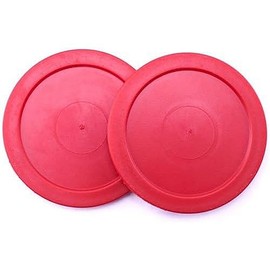 Brybelly Air Hockey Pucks - Accessories for Game Room Gaming Tabletop for Kids & Adults - 3.25 Inch Large - 2 Pucks