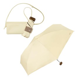 [2025] Wpc. 801-11912-102 Parasol Light Shielding Noble Basic Mini Beige <100% Shading Ratio / 100% UV Reduction / UPF 50+ + / Thermal Blocking/Rain / Sun / Rain / Sun / Rain Parasol Fashionable